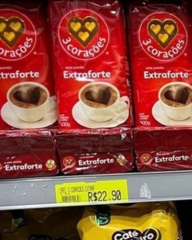 Café, Torrado e Moído, Extra Forte, Pacote, 500g, 3 Corações