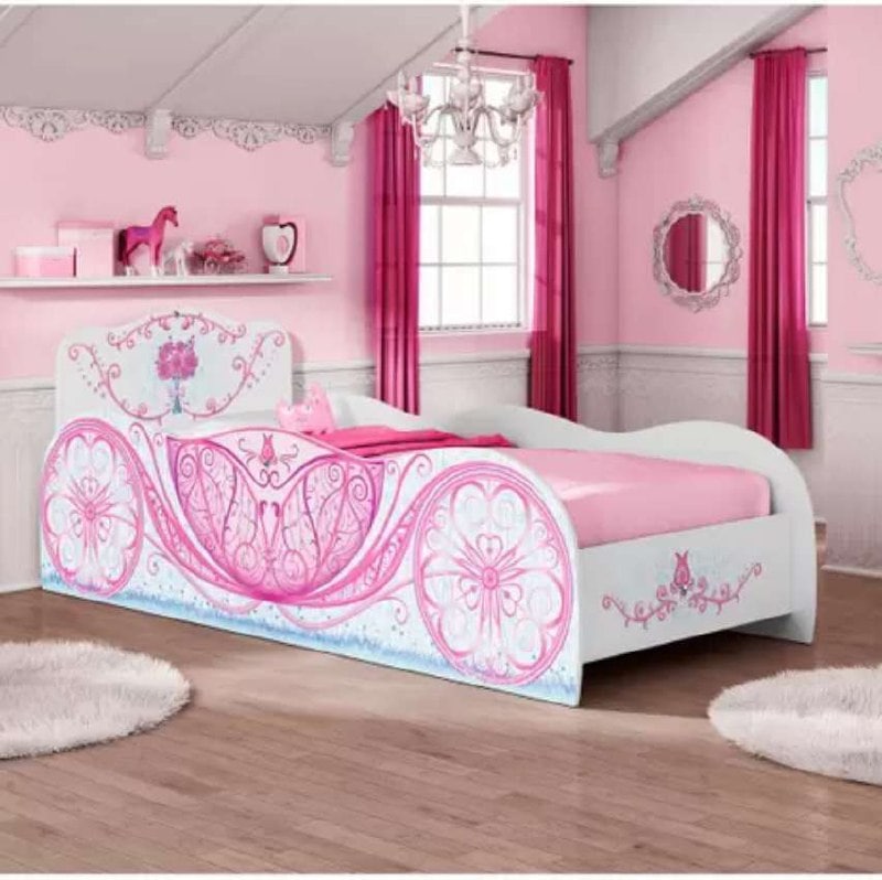 Cama Infantil Móveis Estrela - Carruagem 88x188cm*