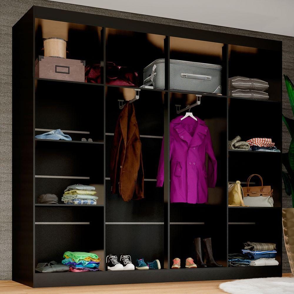 CLOSET ELE E ELA 8 PRATELEIRAS MALBEC  - PANORAMA MÓVEIS
