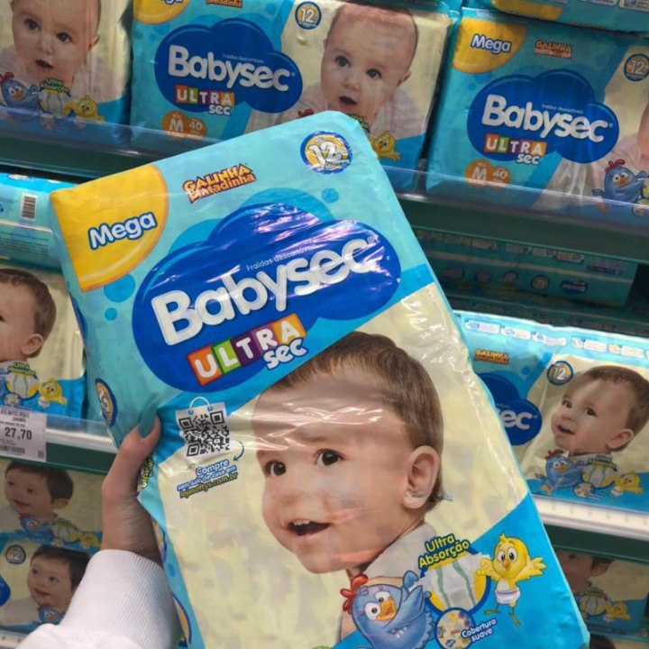Fralda Babysec Galinha Pintadinha Ultrasec G 24 Unidades