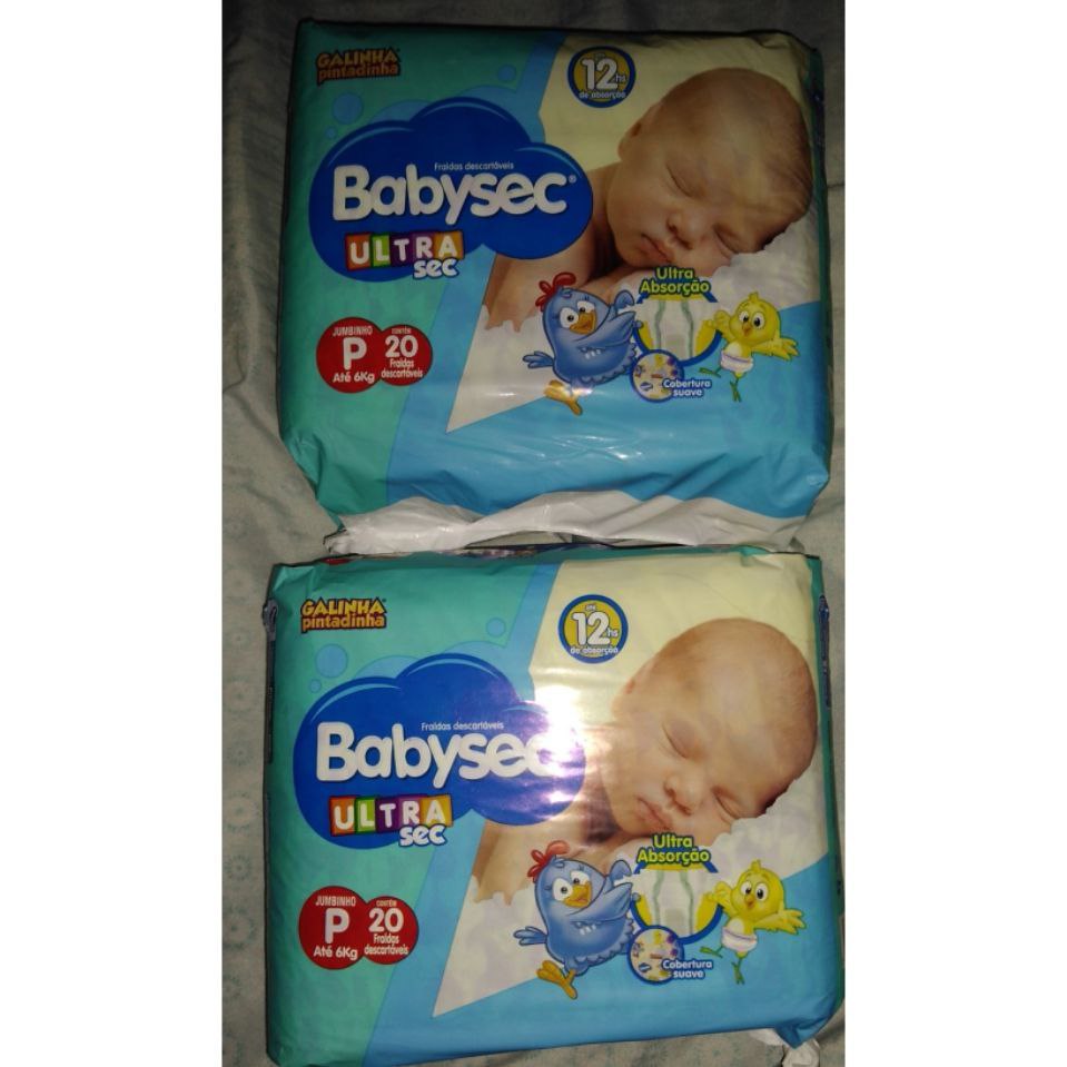 Fralda Babysec Ultrasec Galinha Pintadinha P 20