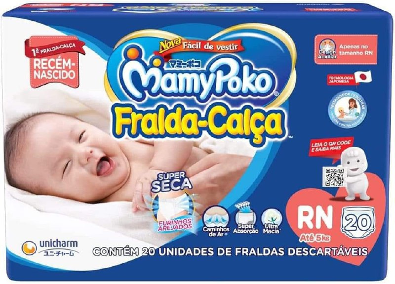 Fralda Calça Mamypoko RN ‼️