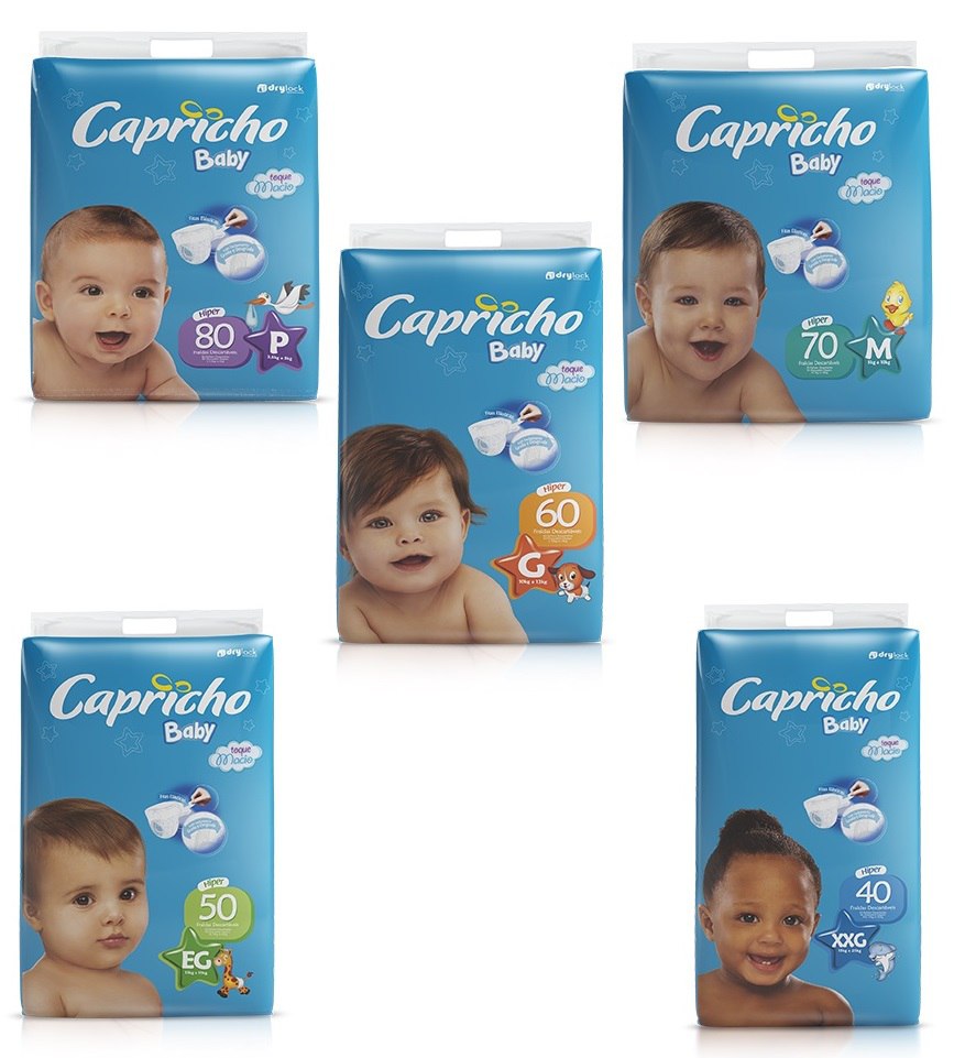 Fralda Capricho Baby Hiper Toque Macio
