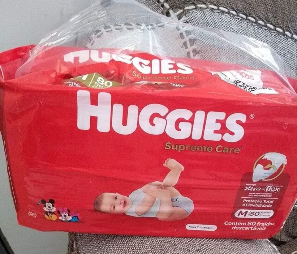 Fralda Huggies Supreme Care M - 80 Fraldas