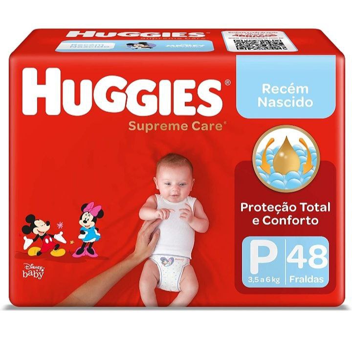 Fralda Huggies Supreme Care P - 48 fraldas