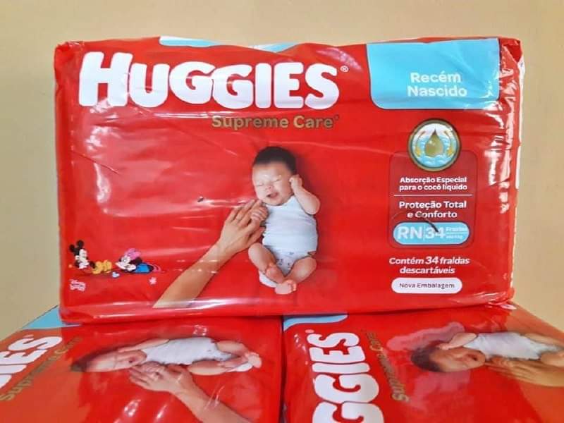 Fralda Huggies Supreme Care RN - 34 fraldas