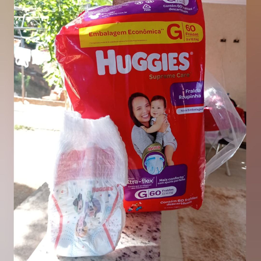 Fralda Huggies Supreme Care Roupinha G - 60 fraldas