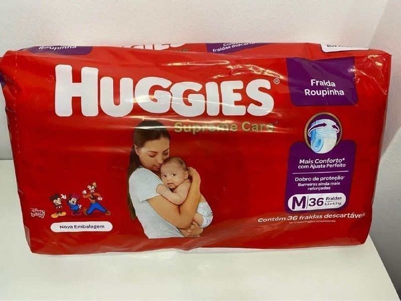 Fralda Huggies Supreme Care Roupinha M - 36 Fraldas