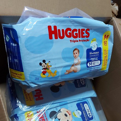 Fralda Huggies Tripla Proteção M - 92 Fraldass