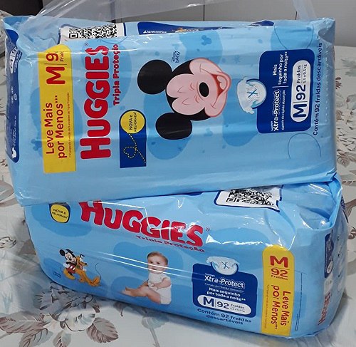 Fralda Huggies Tripla Proteção M 92 Unidades