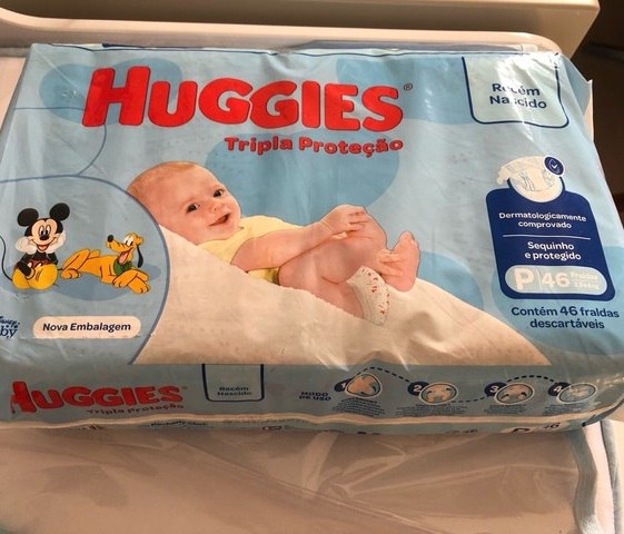Fralda Huggies Tripla Proteção P - 46 fraldas