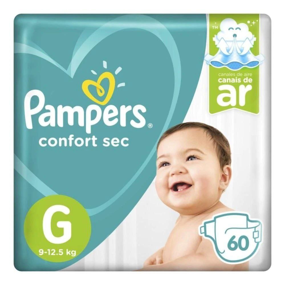 Fralda Pampers Confort Sec Pack Tamanho G 60 unidades