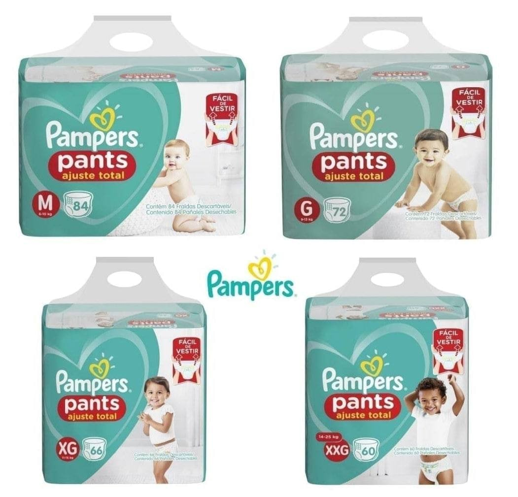 Fralda Pampers Pants Ajuste Total