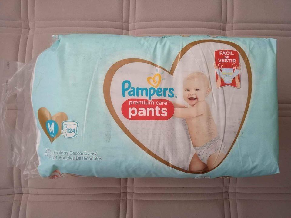 Fralda Pampers Pants Premium Care M 124 Fraldas Em Promoção No Mamãe