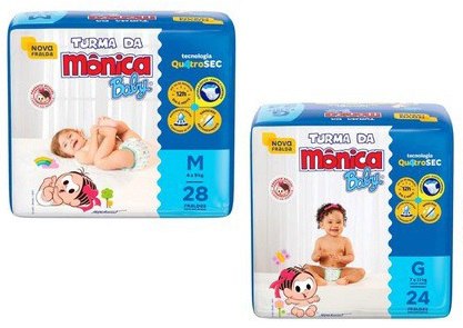 Fralda Turma da Monica Baby Jumbo*
