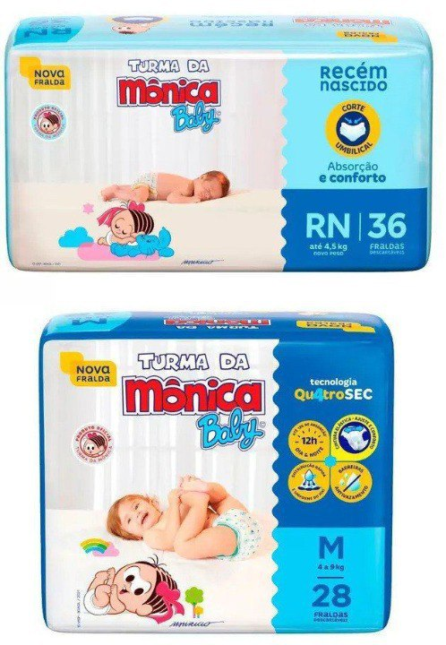 Fralda Turma da Mônica Baby
