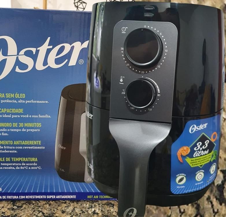 Fritadeira sem óleo, 3.3L, Preto, Oster