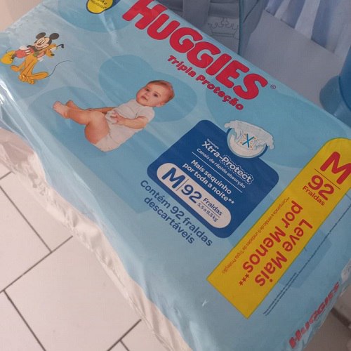 Huggies Tripla Proteção Hiper M 92 fraldas R$50,76 na recorrencia