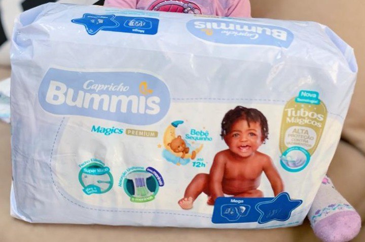 Kit C/3 Fralda Capricho Bummis Premium P C/ 56 Unidades - Total de 168 unidades