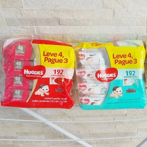 Lenços Umedecidos Huggies 192 unidades