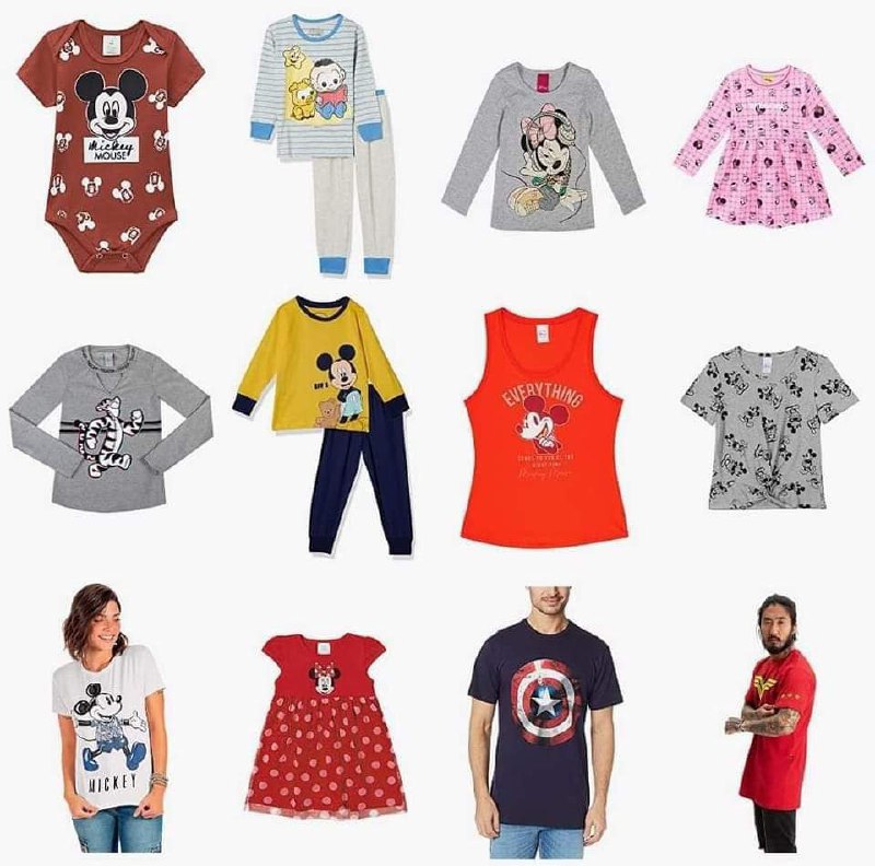 Ofertas em Roupas de Desenho, Licenciados!