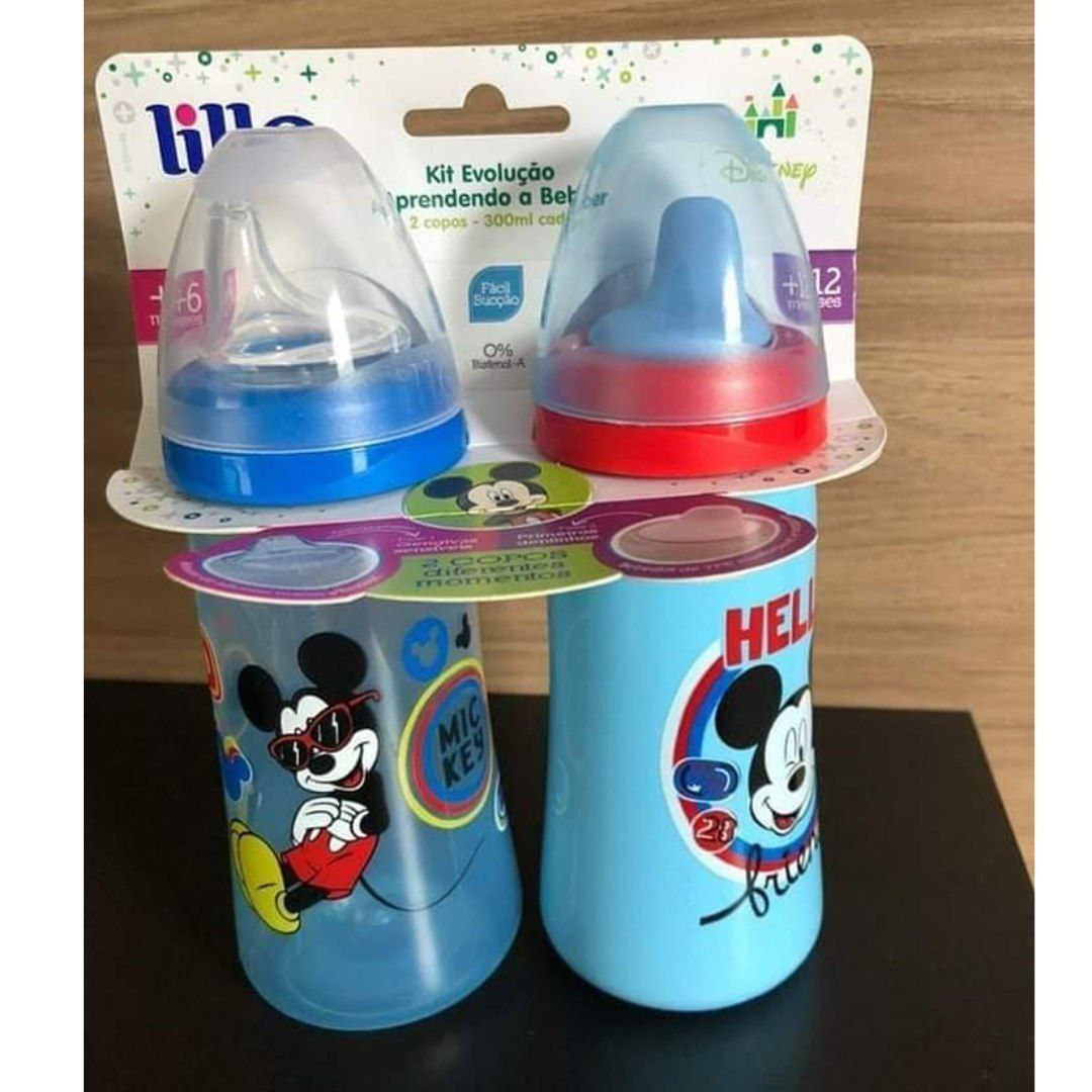 Pack 2 Copos Colors Disney - Lillo, Azul