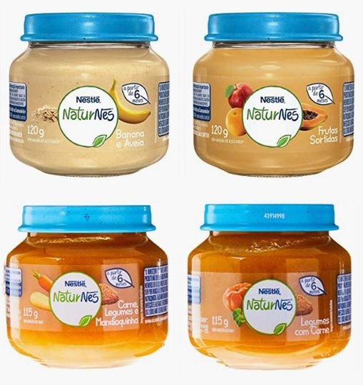 Papinha, vários sabores, Nestlé, 115g