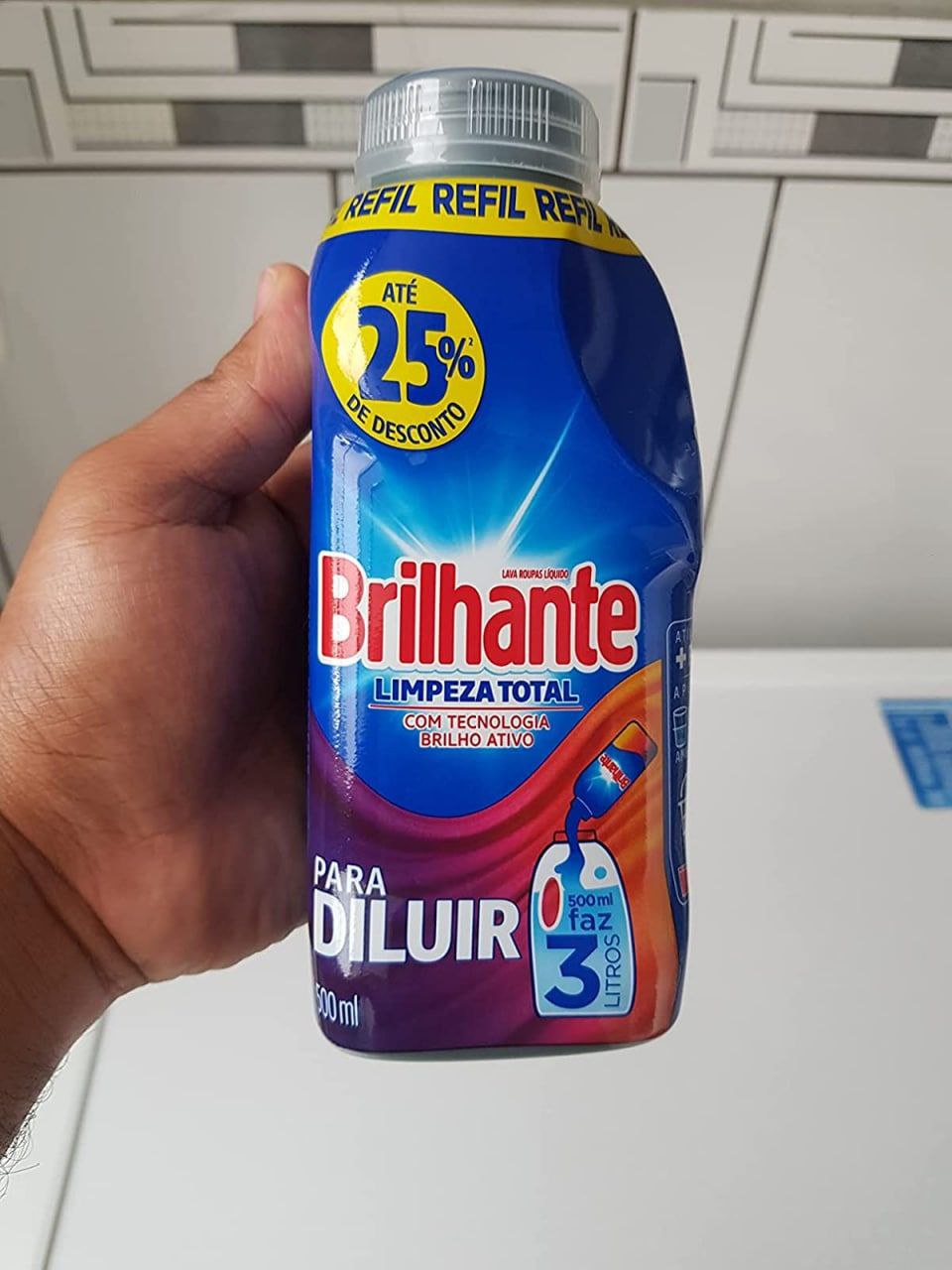 Sabão Líquido Para Diluir Brilhante Limpeza Total 500ml