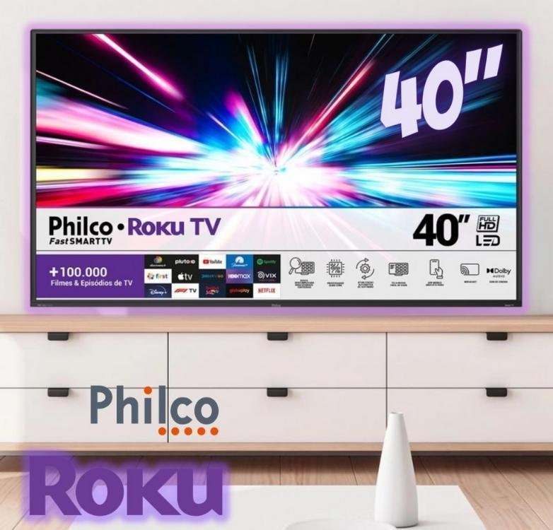 Smart TV Philco 40" Roku Led HD PTV40G65RCH - Dolby Audio