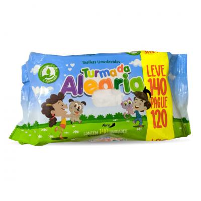 Toalha Umedecida Turma da Alegria - Leve 140 Pague 120
