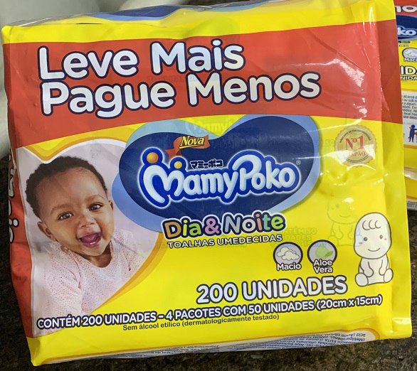 Toalhas Umedecidas MamyPoko Dia&Noite, 200 unidades, Branco