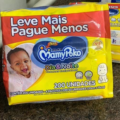 Toalhas Umedecidas MamyPoko Dia&Noite, 200 unidades, Branco
