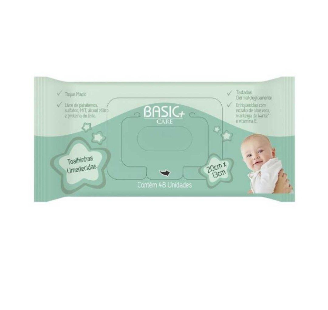 Toalhinhas umed basic + care C/48