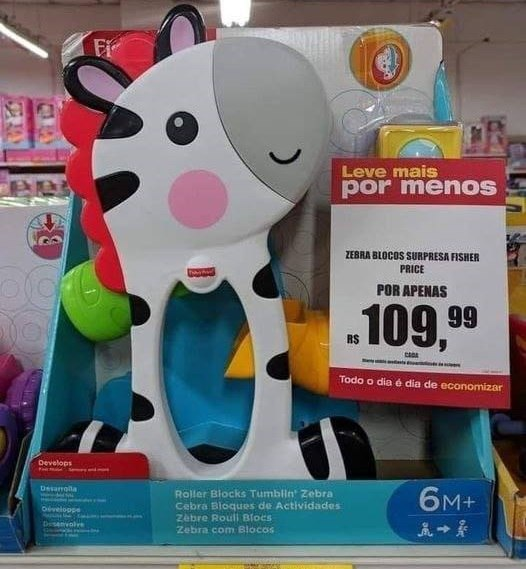 Zebra Blocos Surpresa - Fisher Price