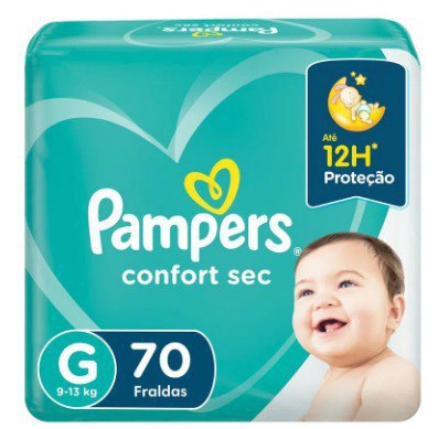 (50%OFF NA SEGUNDA UNIDADE) Fralda Pampers Confort Sec