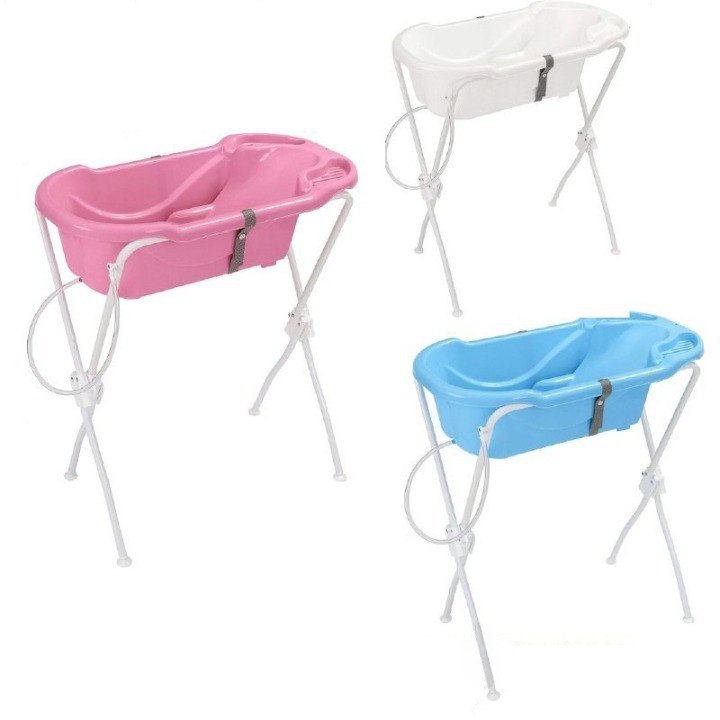 Banheira Ergonomica com Suporte AZUL, Tutti Baby