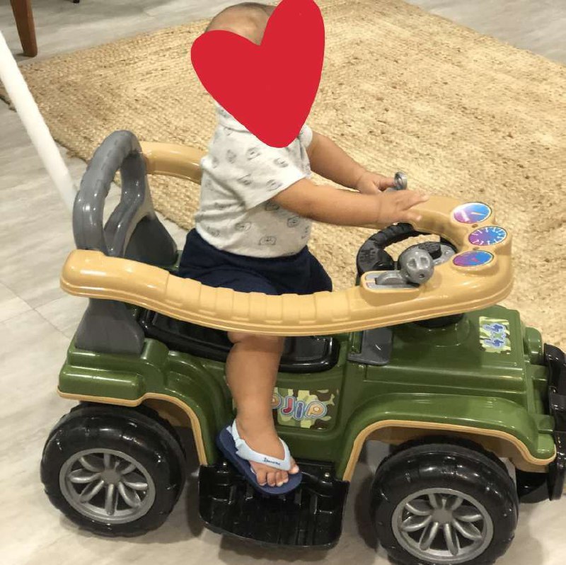 Carrinho com Chassis Jip Jip Militar, Maral, Multicor
