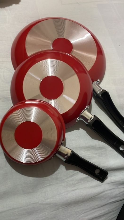 Conjunto de Frigideiras 3 Peças Antiaderente Techflon Nacional