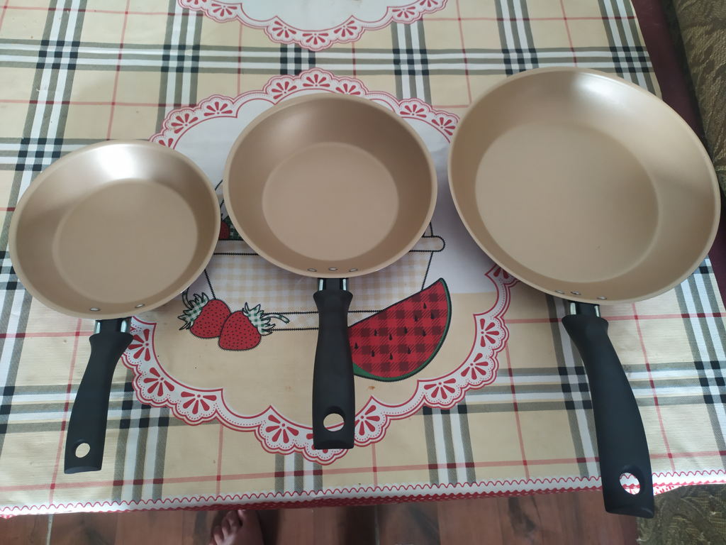 Conjunto de Frigideiras Tramontina Turim com Revestimento Antiaderente - 3 Peças