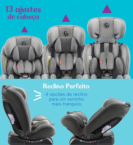 Fisher-Price Cadeira para Auto Mass 0-36kg Cinza BB329