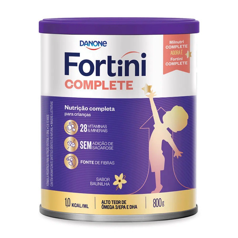 Fortini Complete Baunilha, Danone Nutricia, 800g