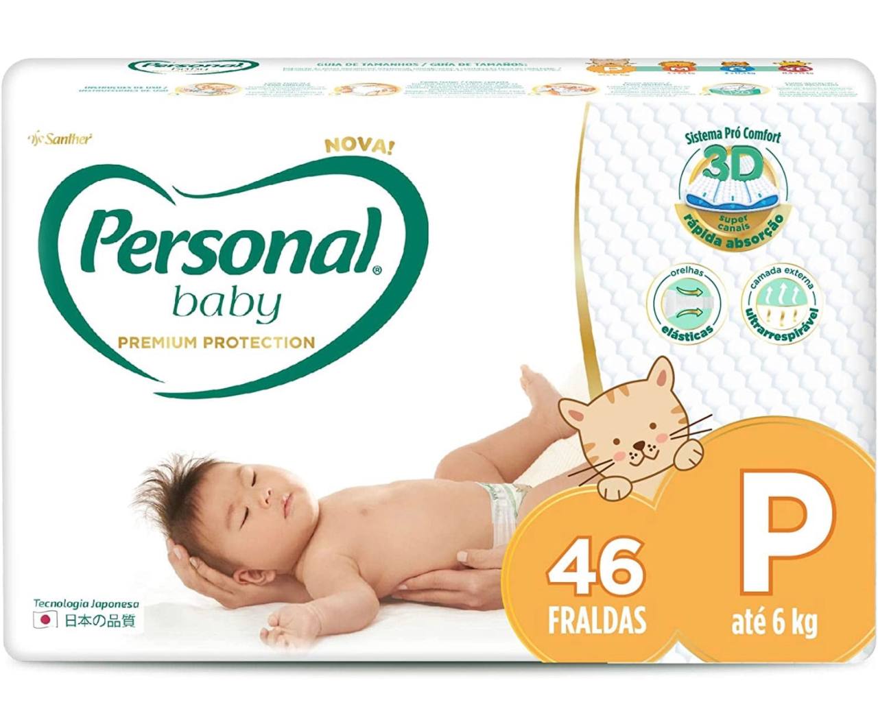 Fralda Baby Premium Protection P com 46
