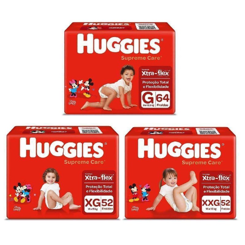 Fralda Huggies Supreme Care