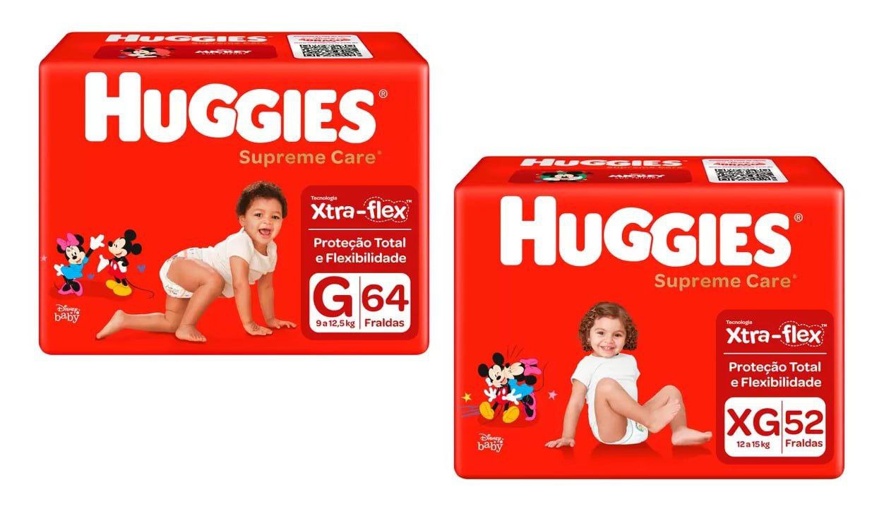 Fralda Huggies Supreme Care