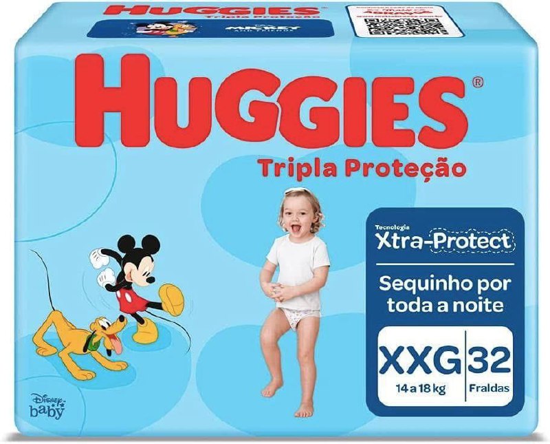 Fralda Huggies Tripla Proteção XXG - 32 fraldas