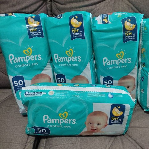 Fralda Pampers Confort Sec P 50 Unidades