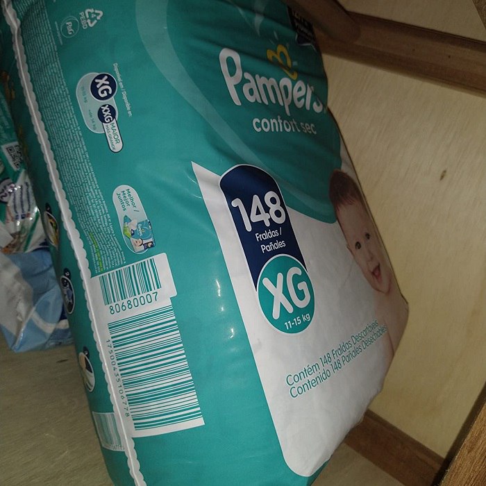 Fralda Pampers Confort Sec XG 148 unidades