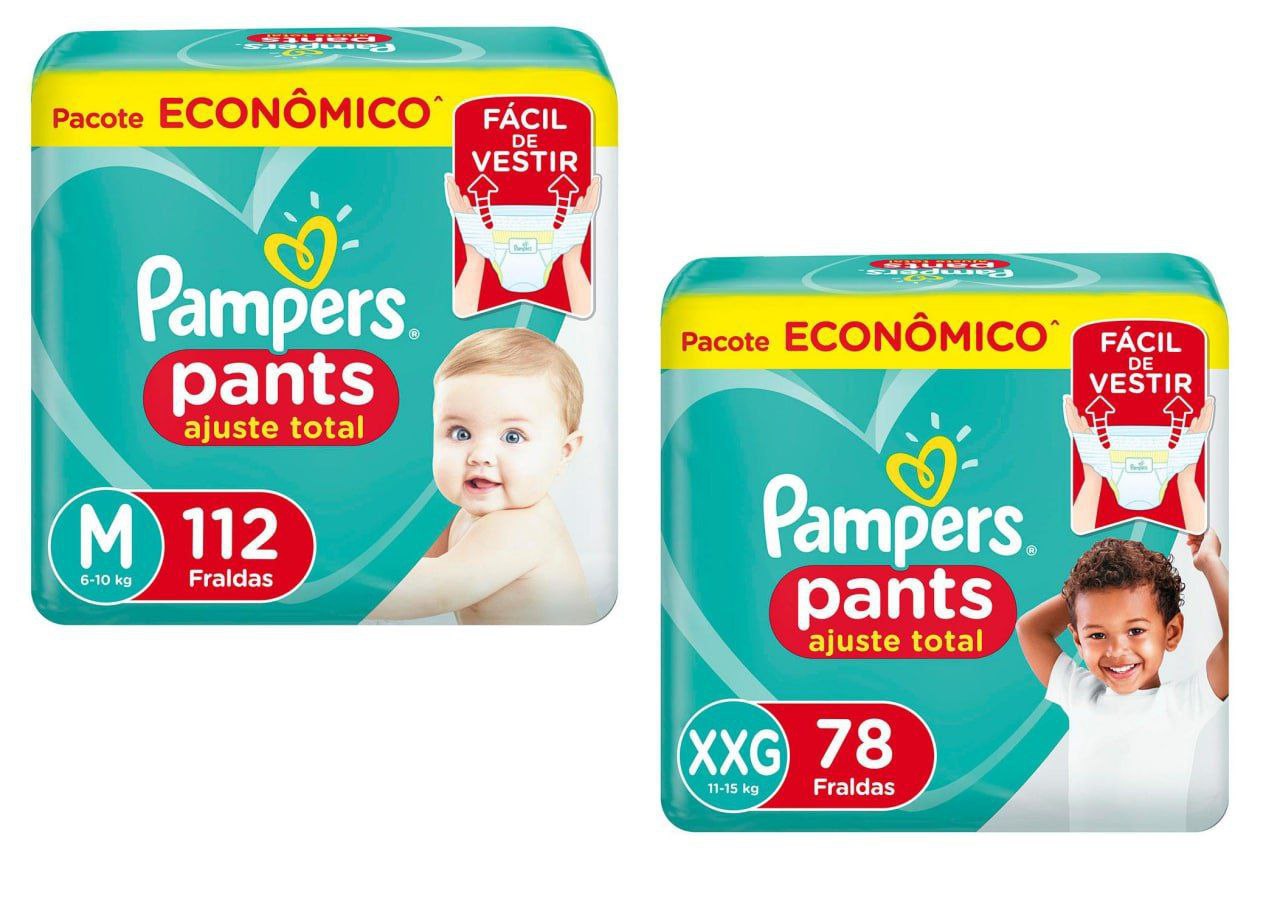Fralda Pampers Pants Ajuste Total