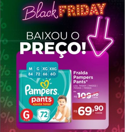 Fralda Pampers Pants Ajuste Total