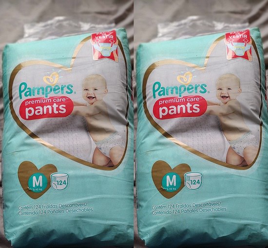 Fralda Pampers Pants Premium Care M 124 Unidades Em Promoção No Mamãe